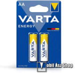 VARTA ENERGY tartós elem, 2db / csomag, AA, R3, 1.5V, alkáli
