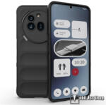 Ott! Mobile Nothing Phone (3a) Pro, Ott! Rugged Shock, Telefontok, Szilikon, Mikroszálas szövettel bevont belsővel, Ütésálló, Kameravédelem, Fekete