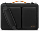 Tech-Protect Defender Laptop Táska 13-14" - Fekete-Narancs (5906302368839)