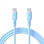 Akyga Cablu USB type C la USB type C 60W 1m Blue Silicon, Akyga AK-USB-68 (AK-USB-68)