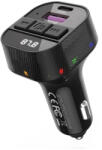 XO Bluetooth FM transmitter, 1xUSB / 1xType-C, PD, 3A / 30W, BT5.3, fekete, XO-BCC17