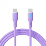 Akyga Cablu USB type C la USB type C 60W 1m Purple Silicon, Akyga AK-USB-70 (AK-USB-70)