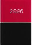 Dayliner Naptár, tervező, B6, heti, DAYLINER "Contrast", piros-fekete (DL6AG-CRFB6HE-PF) - tonerpiac