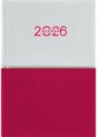 Dayliner Naptár, tervező, A5, napi, DAYLINER "Contrast", fehér-piros (DL6AG-CRFA5NA-FP) - tonerpiac
