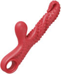 Monster Fuck - Csiklókaros polipkar vibrátor (piros) - erotikasziget