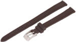  Karóra bőrszíj, sötétbarna színű, varrott, 65+105 mm / 10 mm (6481-1)