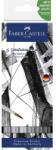 Faber-Castell Filc készlet 6db-os GOLDFABER 0, 4 tűfilc + ecset kétvégű akvarell filctoll, Szürke árnyalatai (164522)