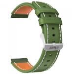 iHunt Curea din Piele iHunt pentru Watch 13 Titan (Verde/Maro) (Curea Verde cu interior maro iHunt Watch 13 Titan)