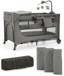 KinderKraft Utazóágy Joy 2 kiegészítőkkel Dark grey - vitalcafe