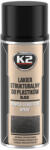 K2 műanyag lökhárító festék spray 400ml fekete