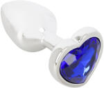 Magic Shiver - fém anál plug kővel (kék) (59902970000)