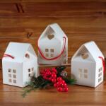  Kis Házikó formájú díszdoboz - Fehér