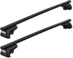 Thule Autófelszerelés Tetőcsomagtartó - Thule SquareBar 118 cm) acél tetőcsomagtartó tetőkorláttal ellátott Alfa Romeo, Audi. . . típusokra (THU_710410_712200)