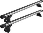Thule Autófelszerelés Tetőcsomagtartó - Thule SlideBar 144 cm tetőcsomagtartó fix rögzítési ponttal rendelkező Tesla típusokra (THU_753000_KIT3153_892000)