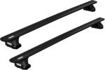 Thule Autófelszerelés Tetőcsomagtartó - Thule Wingbar EVO 108 cm tetőcsomagtartó fixpontos autókhoz, fekete (Dacia, Ford. . . típusokra (THU_710700_KIT7022_711120)