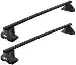 Thule Autófelszerelés Tetőcsomagtartó - Thule SquareBar 127 cm acél tetőcsomagtartó normáltetős Fiat típusokra (THU_710500_KIT5007_712300)
