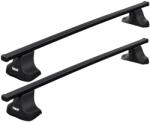 Thule Autófelszerelés Tetőcsomagtartó - Thule SquareBar acél tetőcsomagtartó normáltetős autókhoz (THU_754002_KIT1630_712200)