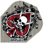 Harrows Dart toll Harrows Dimplex szürke/piros, halálfej