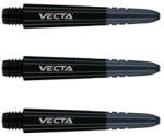 Winmau Dart szár rövid Winmau Vecta, műanyag, fém toppal fekete 35mm