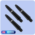 Winmau Dart szár extra rövid Winmau, carbon fekete 27mm