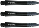 Winmau Dart szár hosszú Winmau Vecta, műanyag, fém toppal fekete 41mm