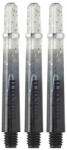 Unicorn Darts szár hosszú Unicorn Gripper4 Elements Two-Tone, fekete-átlátszó 47mm