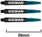  Dart szár rövid Red Dragon Gerwyn Price Nitro Ionic, fekete 36mm