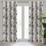  Lari sötétítő függöny magnólia virág mintával Ezüst 140x250 cm (419215)