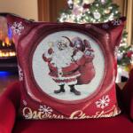  Karácsonyi mikulásos díszpárna 101123