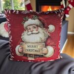  Karácsonyi mikulásos díszpárna 101120
