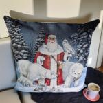  Karácsonyi mikulásos díszpárna 101113