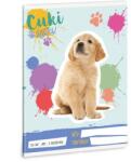 Ars Una 3. osztályos vonalas füzet A5 - Cuki állatok - Golden retriever (53604958)