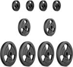 Marbo Sport Öntöttvas háromfogantyús súlyzótányérok ø31 mm Marbo Sport 29 kg fekete Súlytárcsa