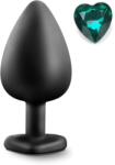 Mokko Toys Anal Plug Brighty, Large, Silicone, Black/Green