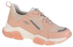4F Női teljes szemcsés bőr edzőcipő rózsaszín