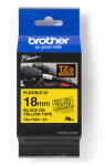 Brother ЛЕНТА ЗА ЕТИКЕТНИ ПРИНТЕРИ BROTHER ТИП TZE FLEXI - 18 mm BLACK ON YELLOW FLEXIBLE ID - PNTZEFX641 (ZEFX641)