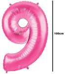 Balloons4party Balon folie cifra 9 roz 100cm