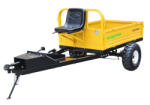 ProGarden Remorca cu tractiune ProGARDEN Alpine RM500T, 500 kg, 1 osie, prindere bolt pentru motocultor, roti 19x7-8 (4681000005)