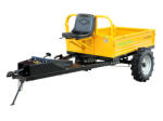 ProGARDEN Remorca cu tractiune ProGARDEN Alpine RM500T G2, 500 kg, 1 osie, prindere bolt pentru motocultor, roti profil agricol 6.00-12 (4681000007)