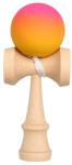 Flippy Jucarie Interactiva Kendama, Flippy, din Lemn, 18 cm, Joc de Indemanare pentru Copii si Adulti, Model Gradient 13, Roz Portocaliu Galben (teo-161604)