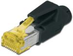 ASSMANN CAT6A vezeték csatlakozó RJ-45 Black (A-MO6A 8/8 HRS) - pcland
