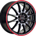 RONAL R54 MCR Fényes fekete piros 5/112 17x8 ET35 76