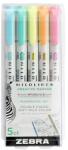 Zebra Szövegkiemelõ készlet kétvégű ZEBRA Mildliner fluorescent 1, 4-4, 0 mm 5 darabos (78105) - tonerpiac