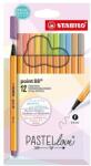 STABILO Tűfilc STABILO Point 88 Pastellove 12 darabos (8812-7-7) - tonerpiac