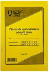 VECTRALINE Nyomtatvány pénztárgép napi bevételeinek módosító tételei VECTRALINE A/5 álló 25x2 lapos (B22-31) - tonerpiac