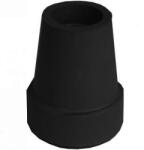  Fémbetétes botvég gumi járóbothoz 18mm, fekete, 1db