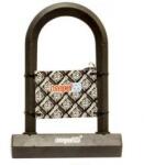 Csepel Zár U 186x260mm Szilikon Kulcs Fekete Ty-3872 (41980093bk) - motorbolt