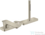 Hansgrohe AXOR CITTERIO C 3 üléses kádtöltő csaptelep zuhanyszettel, rombuszmetszéses fogantyúval, alaptest nélkül, szálcsiszolt nikkel 49431820 (49431820)