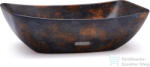 S.V.I.S. Design mosdó 50 cm VIRGO BASIC - ALCHEMY, kék, fekete és réz, félmatt lakk UBX. VIRGO. BC. 050.000. AL. 01.2 (UBX_VIRGO_BC_050_000_AL_01_2)