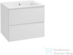 kielle OUDEE 60x55x46 cm-es 2 fiókos alsószekrény mosdóval, fényes fehér 50002S60 (50002S60)
